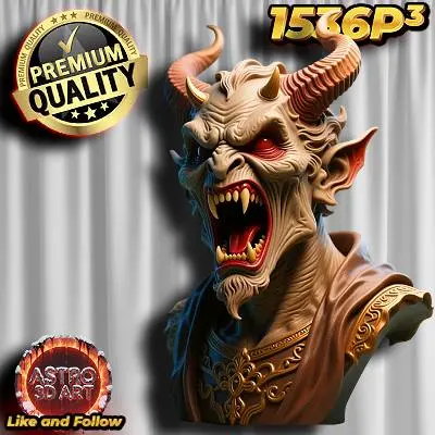 Devil Screaming Bust ❤️