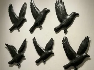 Bird Wall Set | 6-Piece Decorative Flying Bird