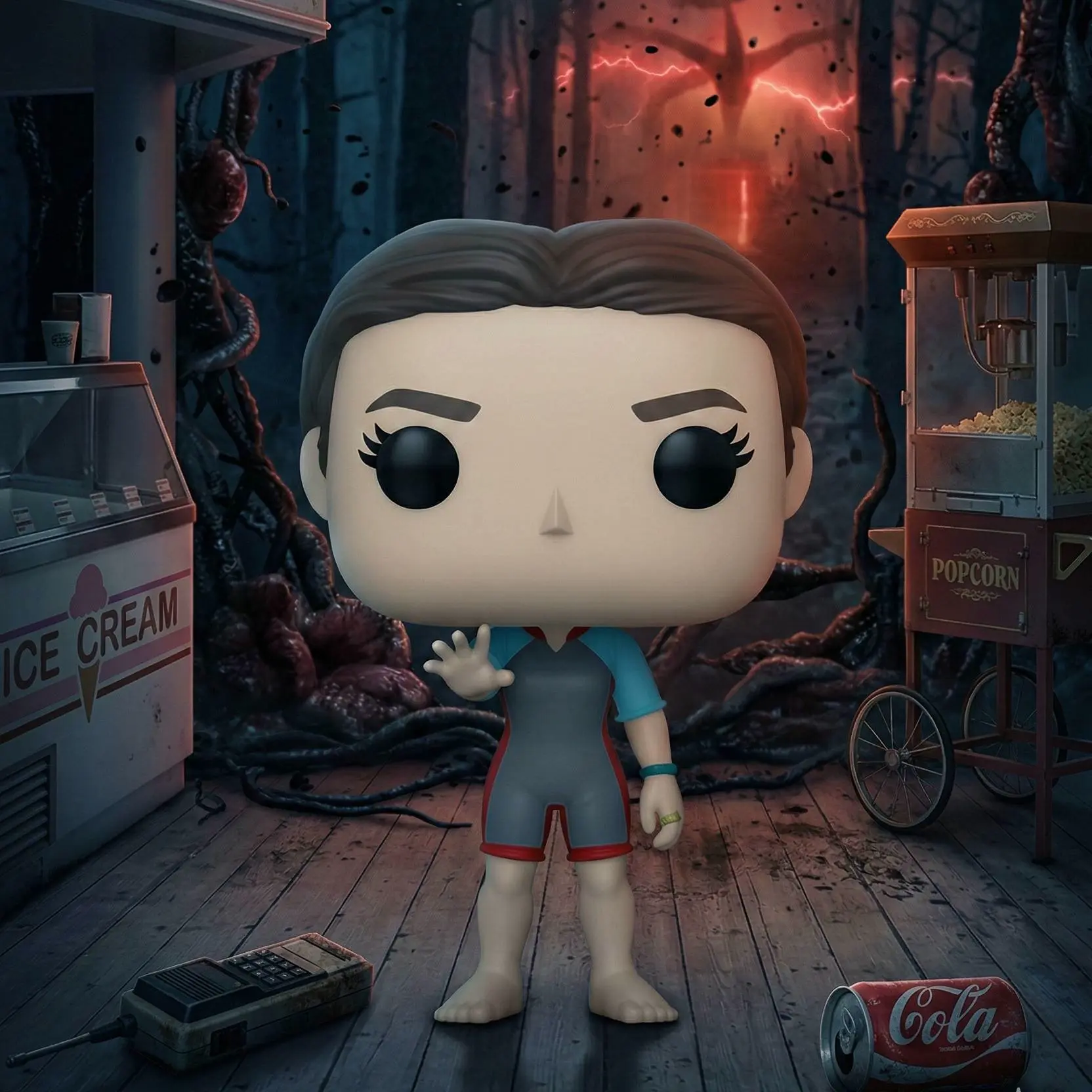 Funko of Eleven Last Season from Stranger Things