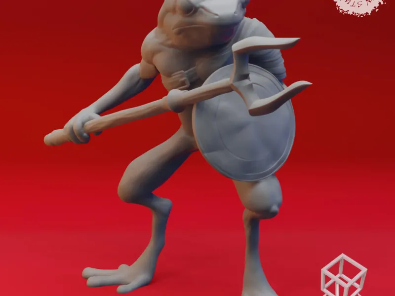 Bullywug - Tabletop Miniature (Pre-Supported)