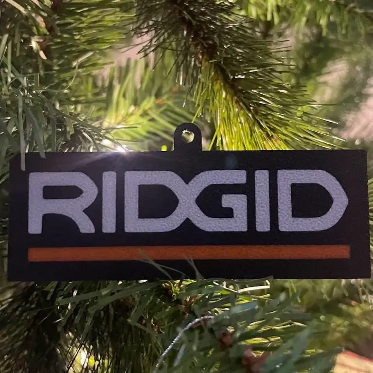ridgid logo ornament