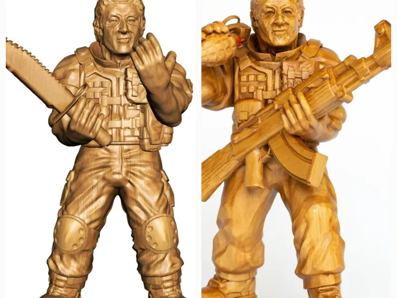 Silvestre Stallone Rambo statuette