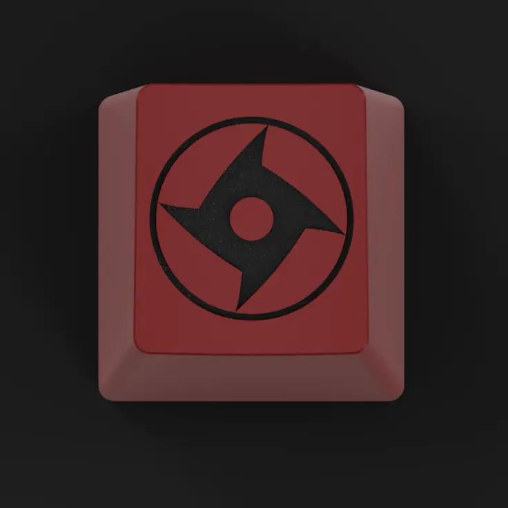 MANGEKYO SHARINGAN NARUTO THEMED ARTISAN KEYCAP SET