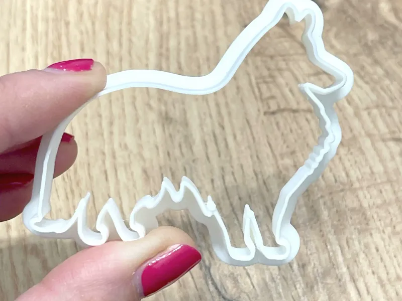 Sheltia dot koekjesvorm, bakken, bakkerijgereedschap, bakken, hond