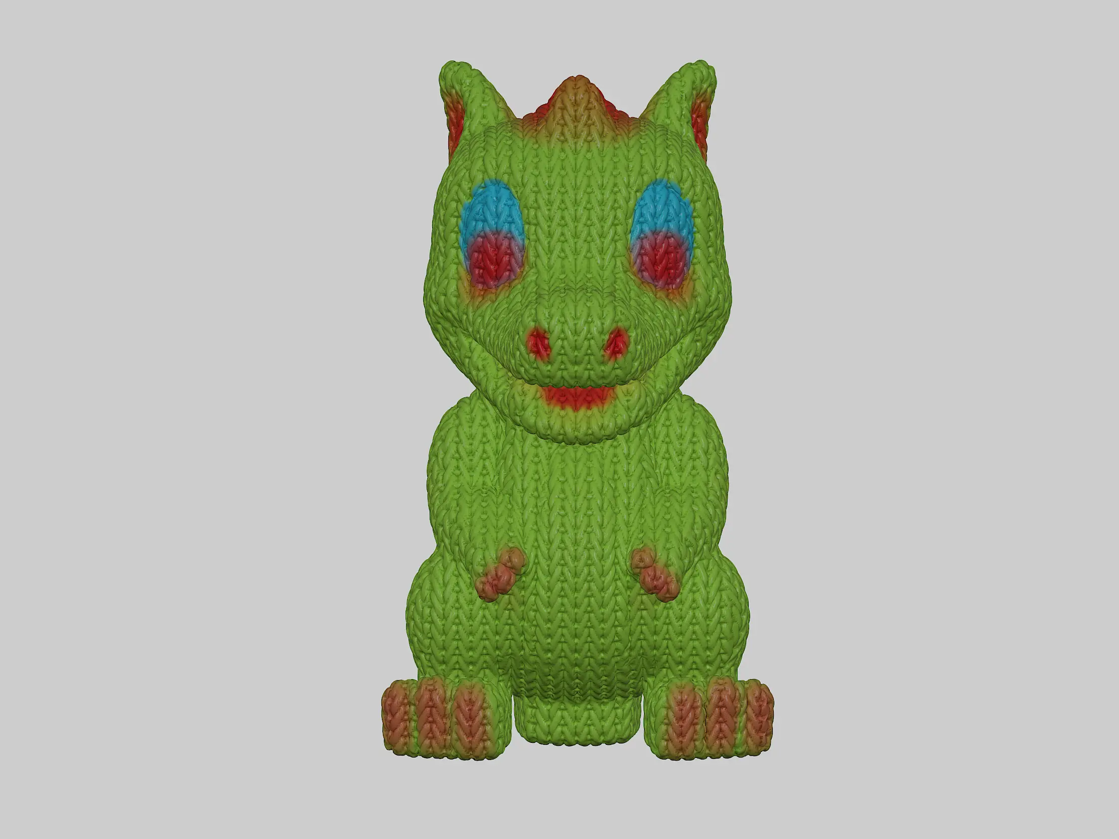 Cutest knitted Croc and dragon toy