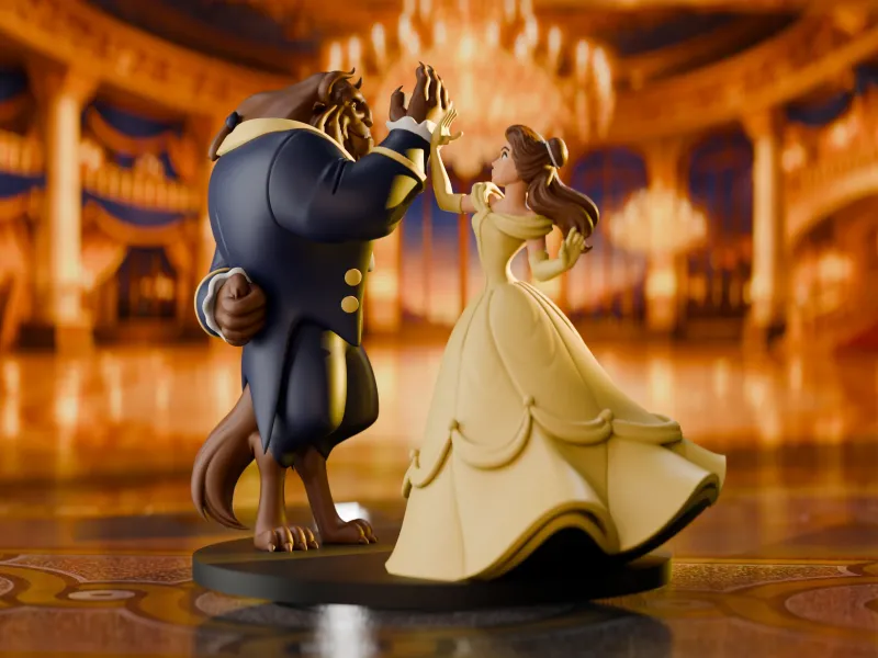 Beauty and the Beast Figurine - Romantic Collectible