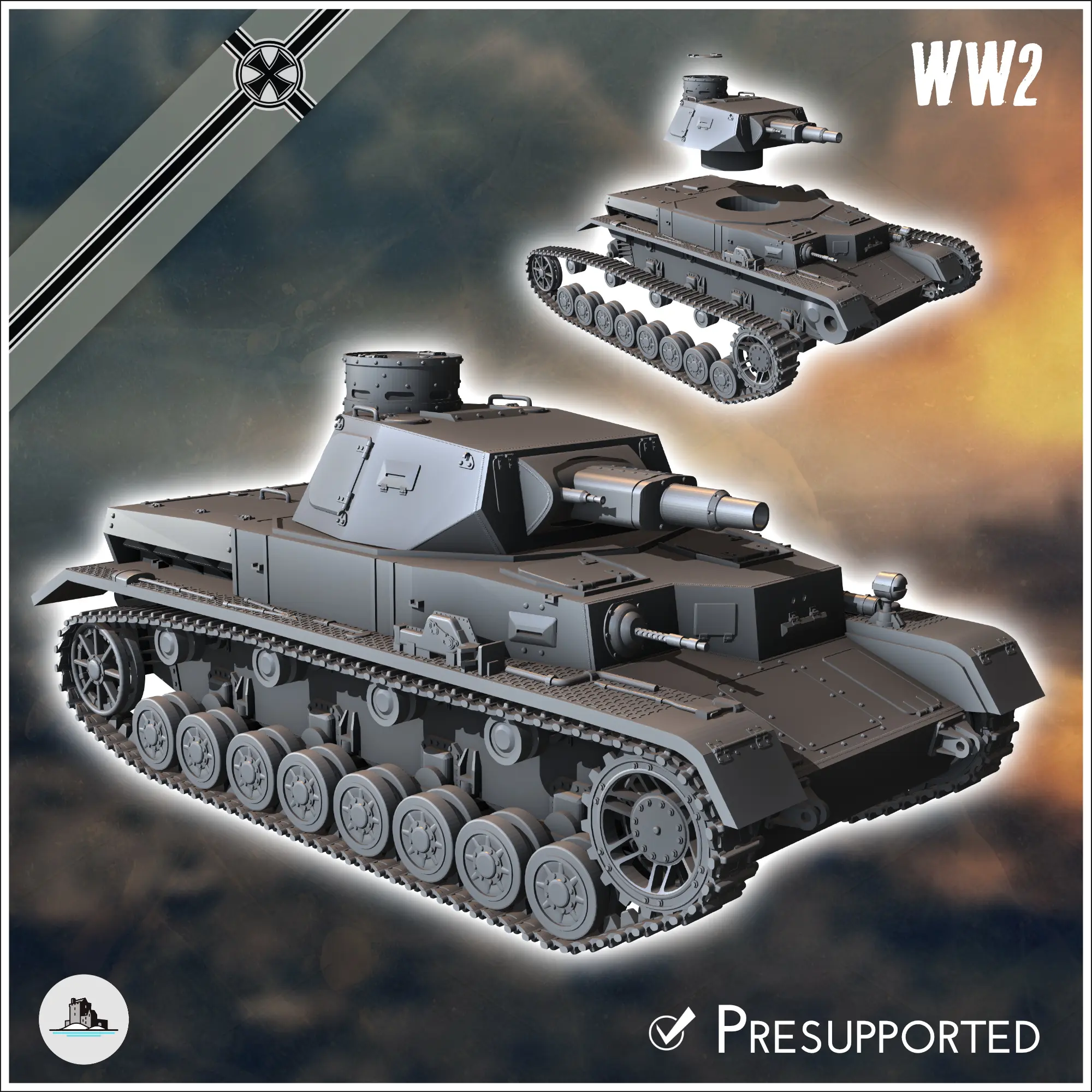 Panzer IV Ausf. A - miniatures ww2 german tank tabletop