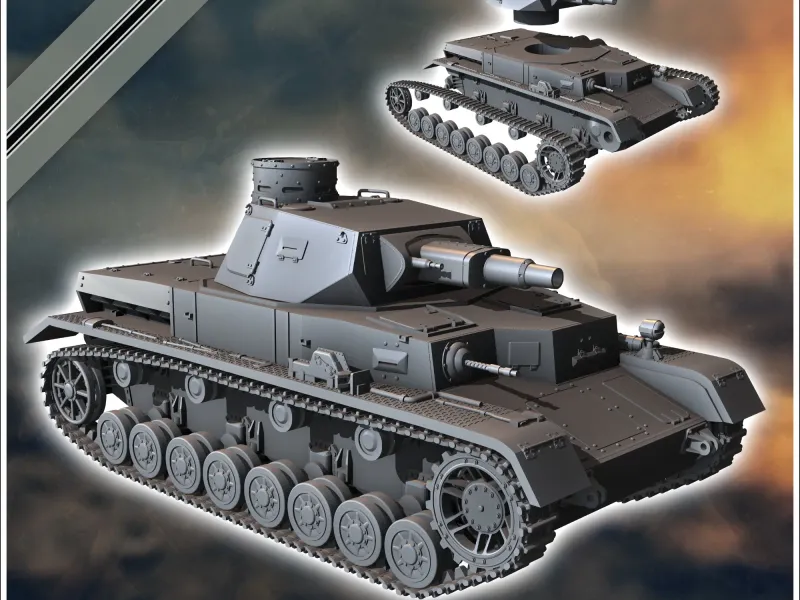 Panzer IV Ausf. A - miniatures ww2 german tank tabletop
