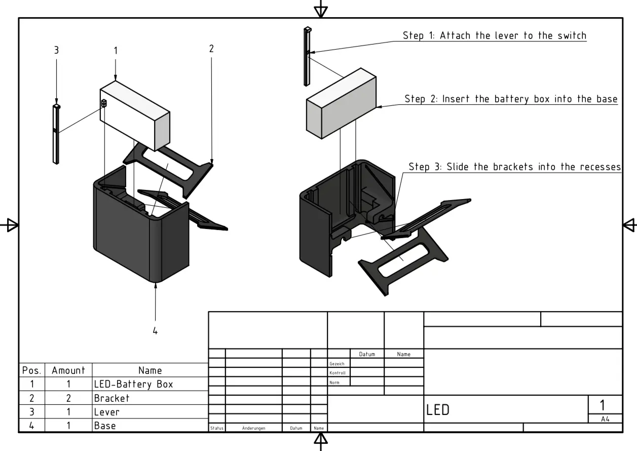 Up & Down LED Light with standard LED String