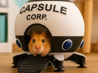 Capsule Corp Ship - Dragonball - Small pet house
