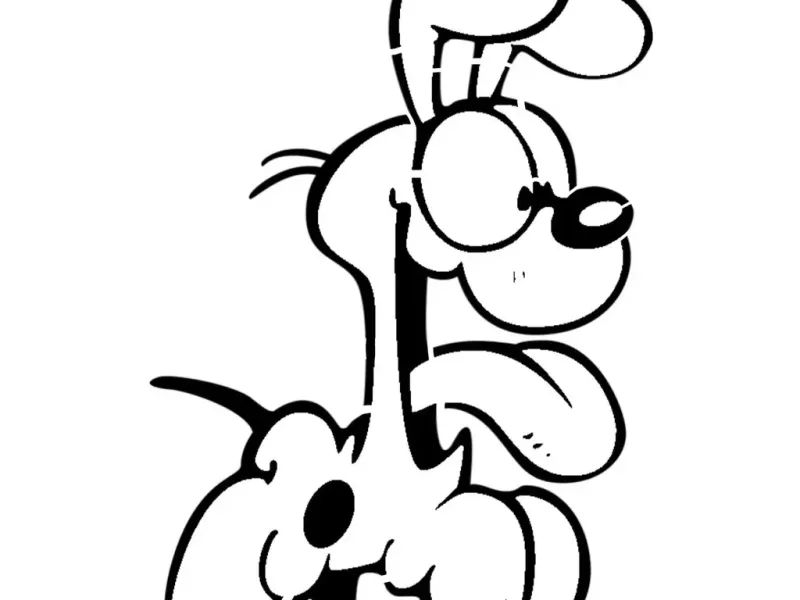 Odie stencil