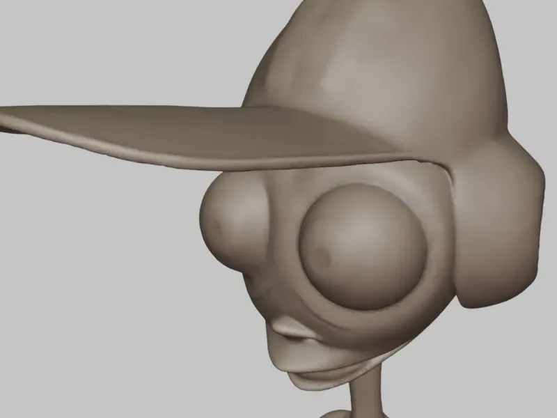 Cute Cartoon Alien Boy Figurine – Sci-Fi Character 3D Print