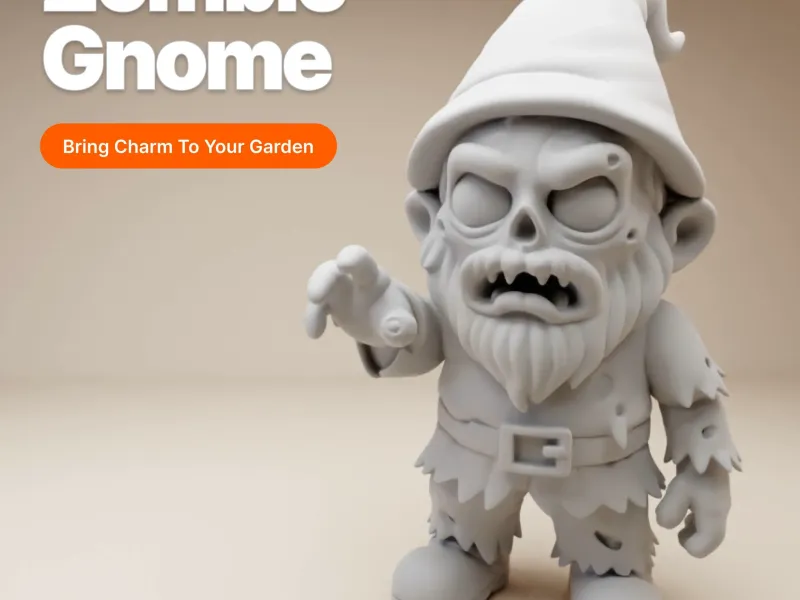 Zombie Gnome – Halloween 3D Print Model