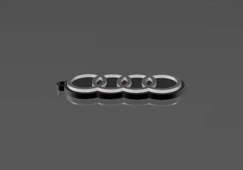 Audi logo sleutelhanger