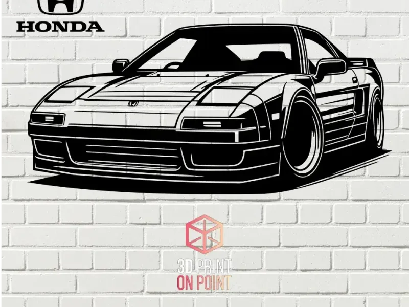 HONDA NSX VINTAGE - 2D WALL ART #3