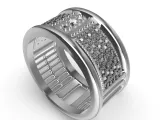 Geometric Pave Ring-4
