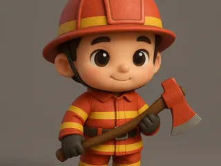 Bombero chibi