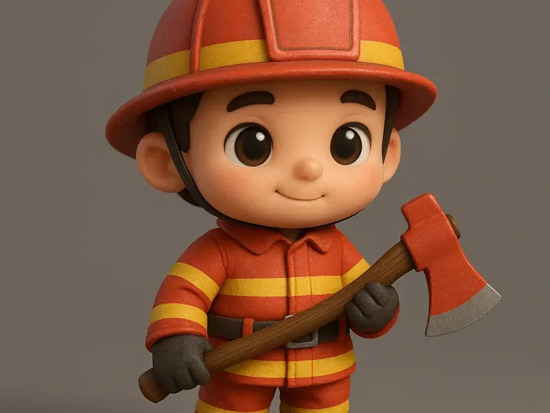 Bombero chibi