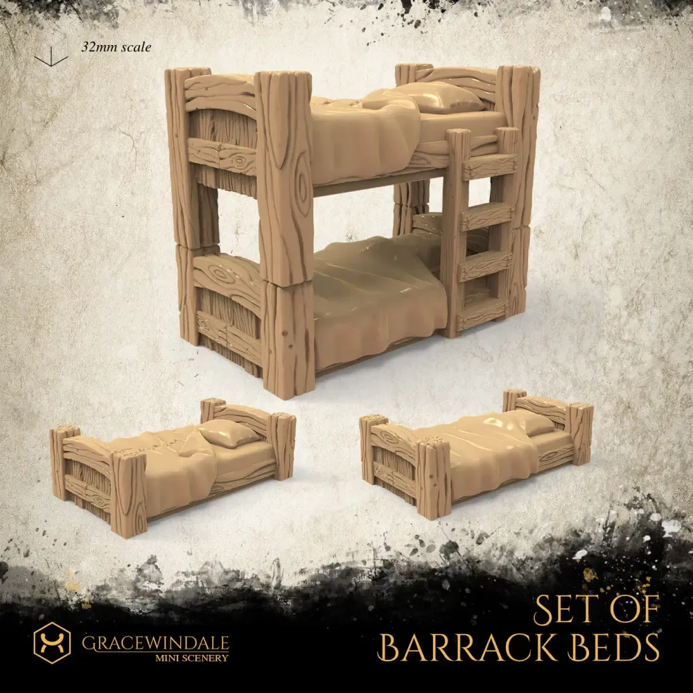 Set of Barracks Beds