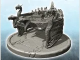 Evil desk with dragon heads and spell book (10) - miniatures-0