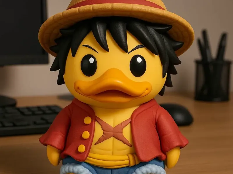 Rubber Duck - Luffy One Piece - 3d print