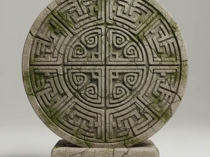 Ancient Sun Disk – Forgotten Temple Relic Diorama