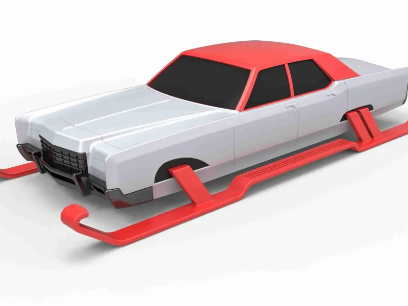 Auto van Kerstman Schaal 1:25