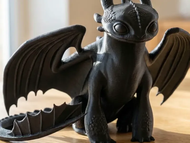 Toothless (Night Fury) - High-Detail Organic Sculpt