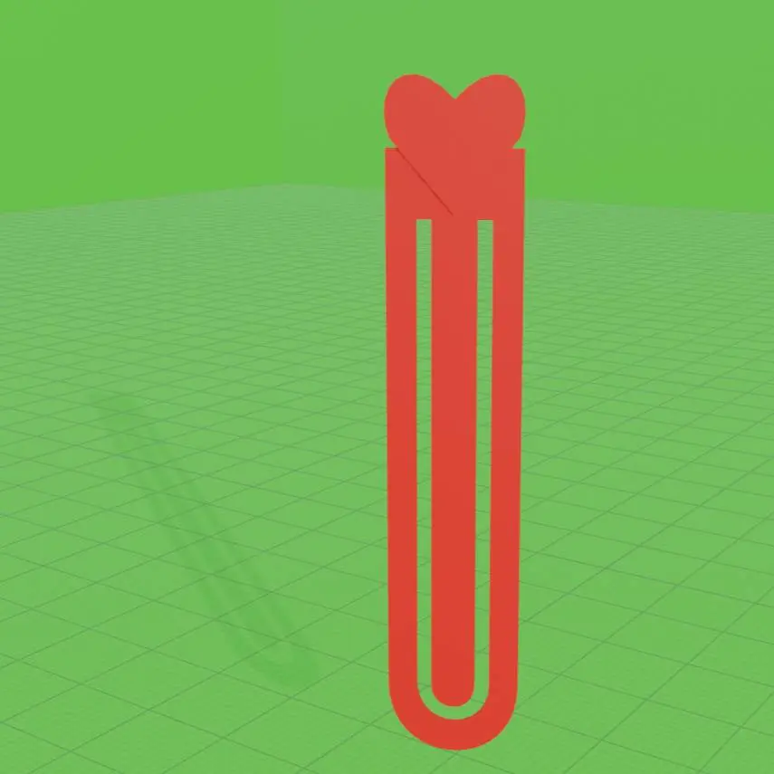 Bookmark with a heart