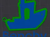 Benchy2D keychain - llavero-0