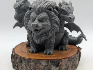 Chibi Chimera - Fire, Fangs & Fluff
