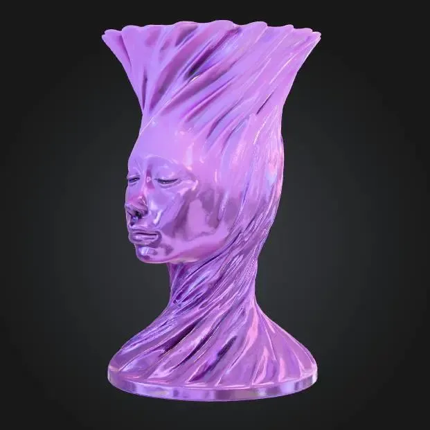 Serene Sculpture Vase