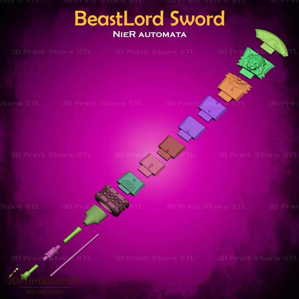 Beastlord Sword Cosplay Nier Automata - STL File