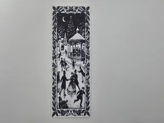Ice Skating Rink Winter Bookmark