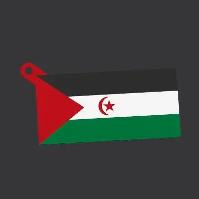EH - Sahrawi Arab Democratic Republic Flag keychain