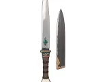 Gemstone Knife with Cover 3D Printable Model-1