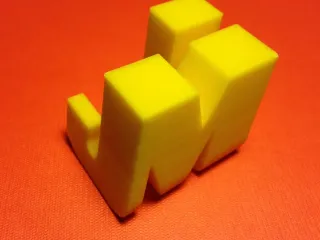James Madison University 3D cube and logo letters
