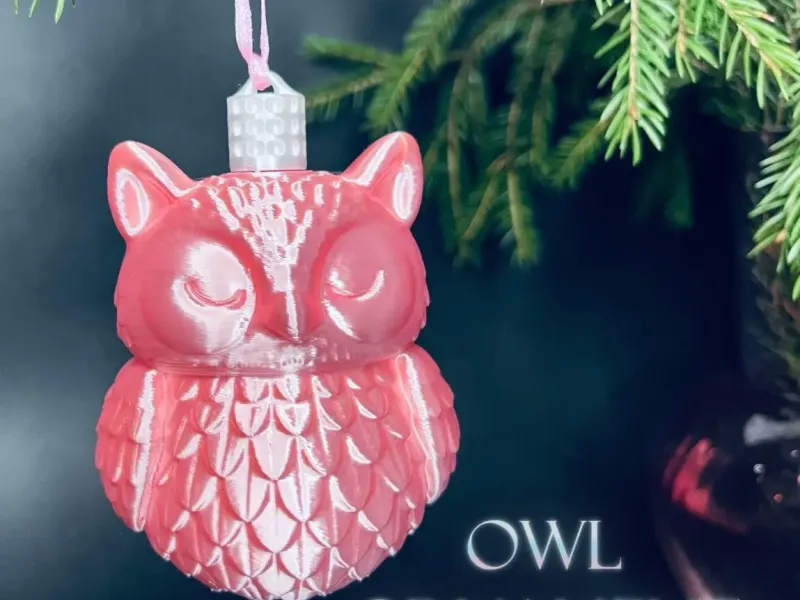 Ornamento gufo per albero di Natale - Collezione 2025