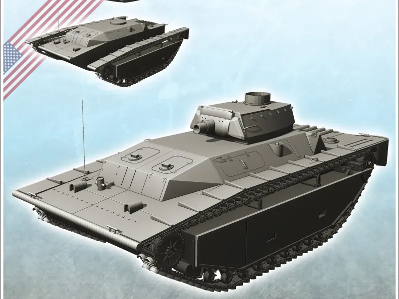 LVTA-4 amerikan amfibi çıkarma gemisi (3) - minyatür wa