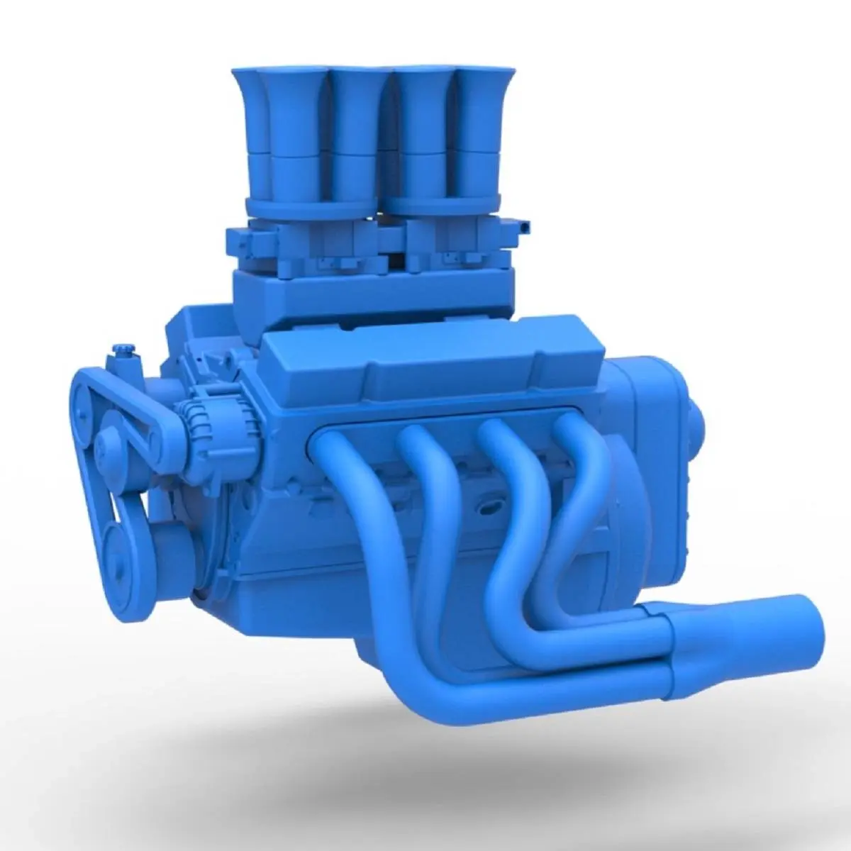 Engine of Drag racing Airboat Scale 1:25