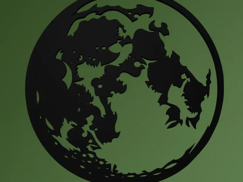 Lunar Lore: Crescent Moon Silhouette
