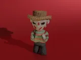 Crochet Freddy Kreuger - painted 3mf-4