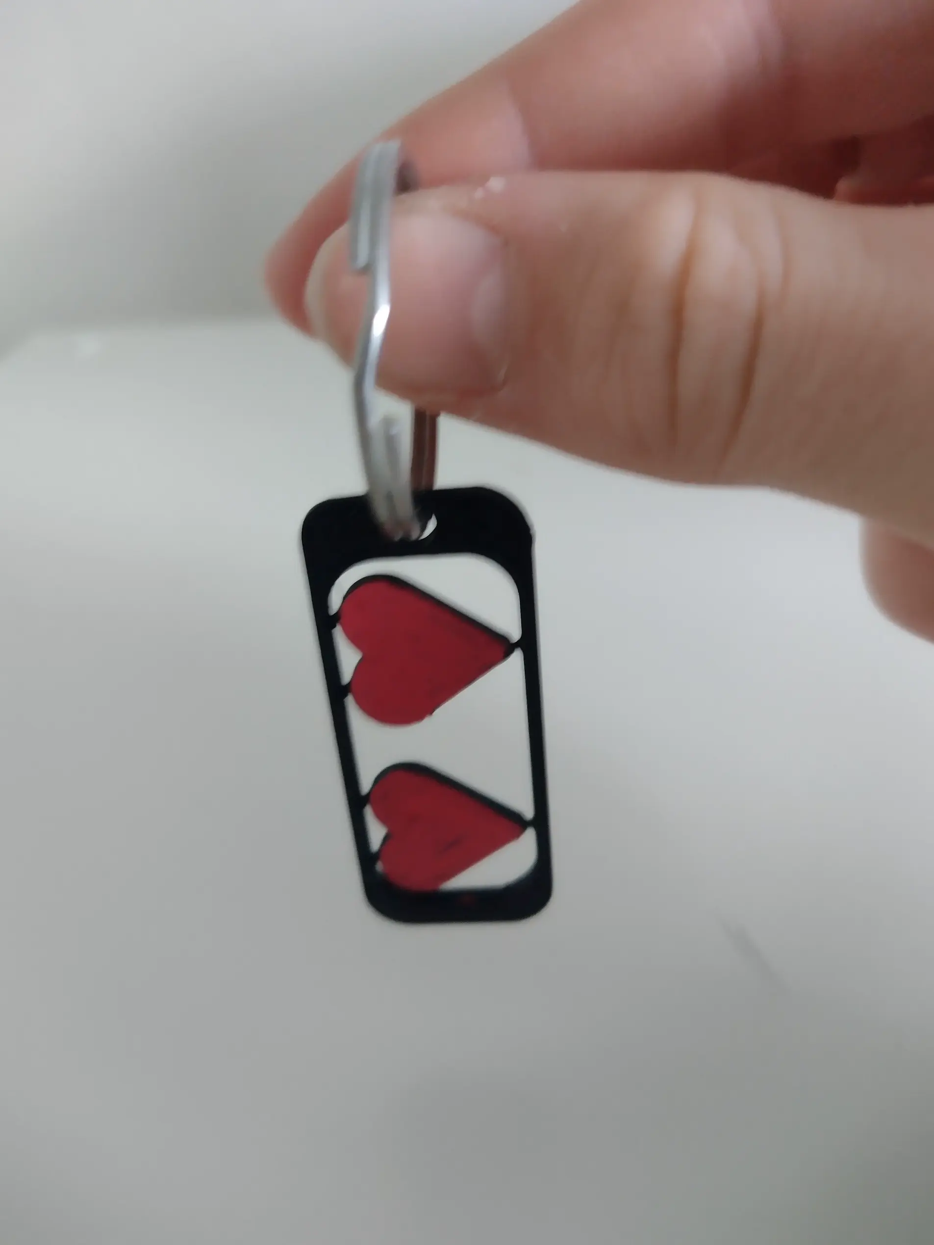 Valentines Hearts Keyring (V2)