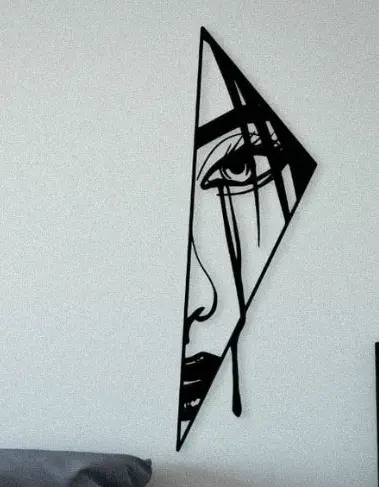 Woman Crying Eye Wall Art