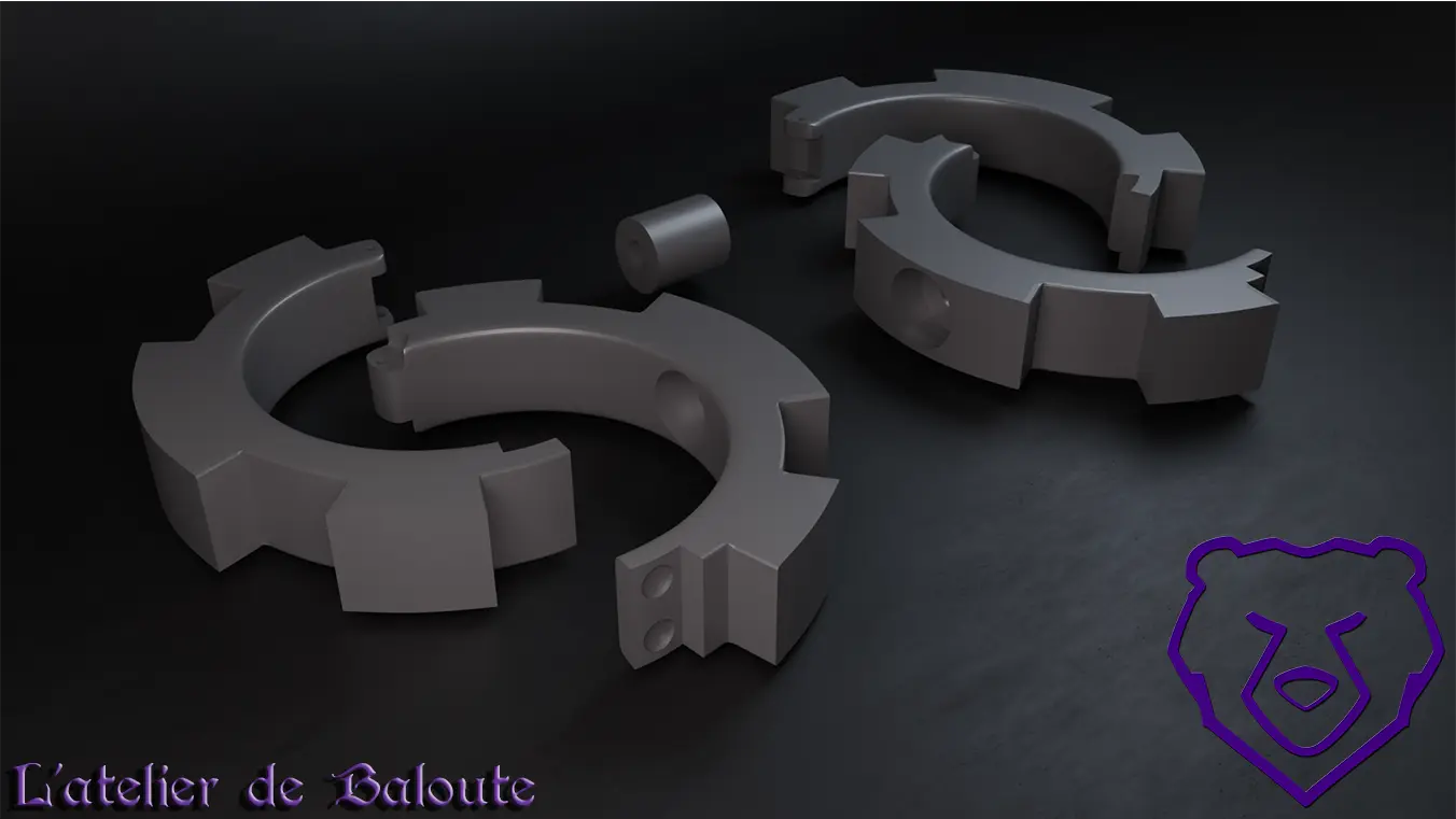 Imperial bindings (handcuffs) 3D models download Creality Cloud