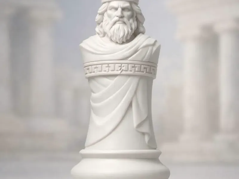 King Zeus Chess Piece