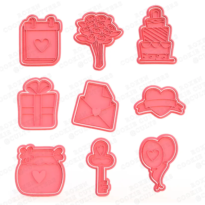 Wedding cookie cutter set of 17