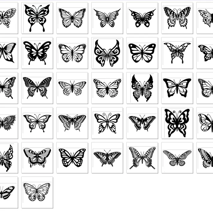 2d butterfly set (36)
