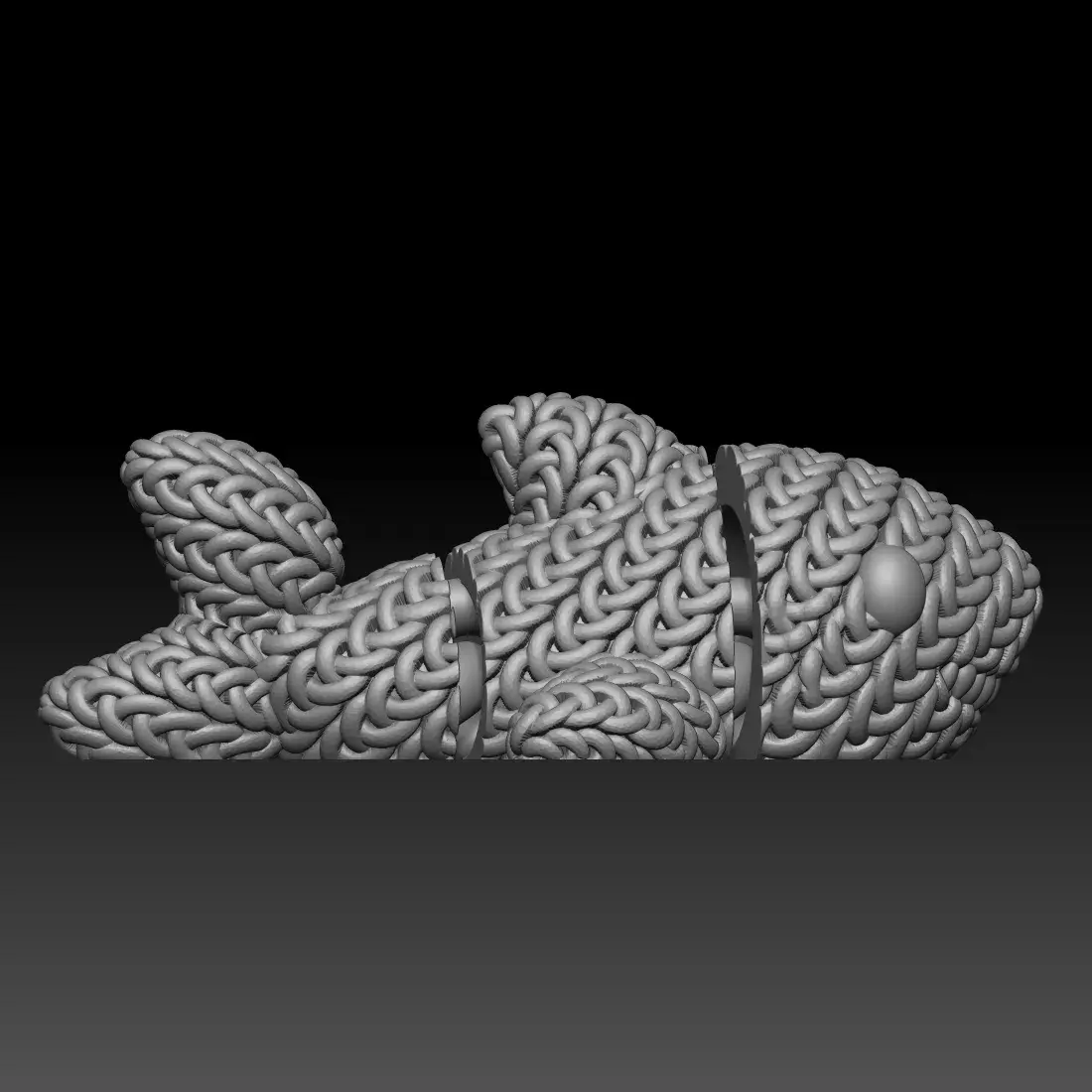 Knitted Flexi Shark