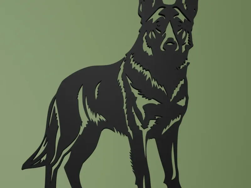 German Sheperhaed Wall Art